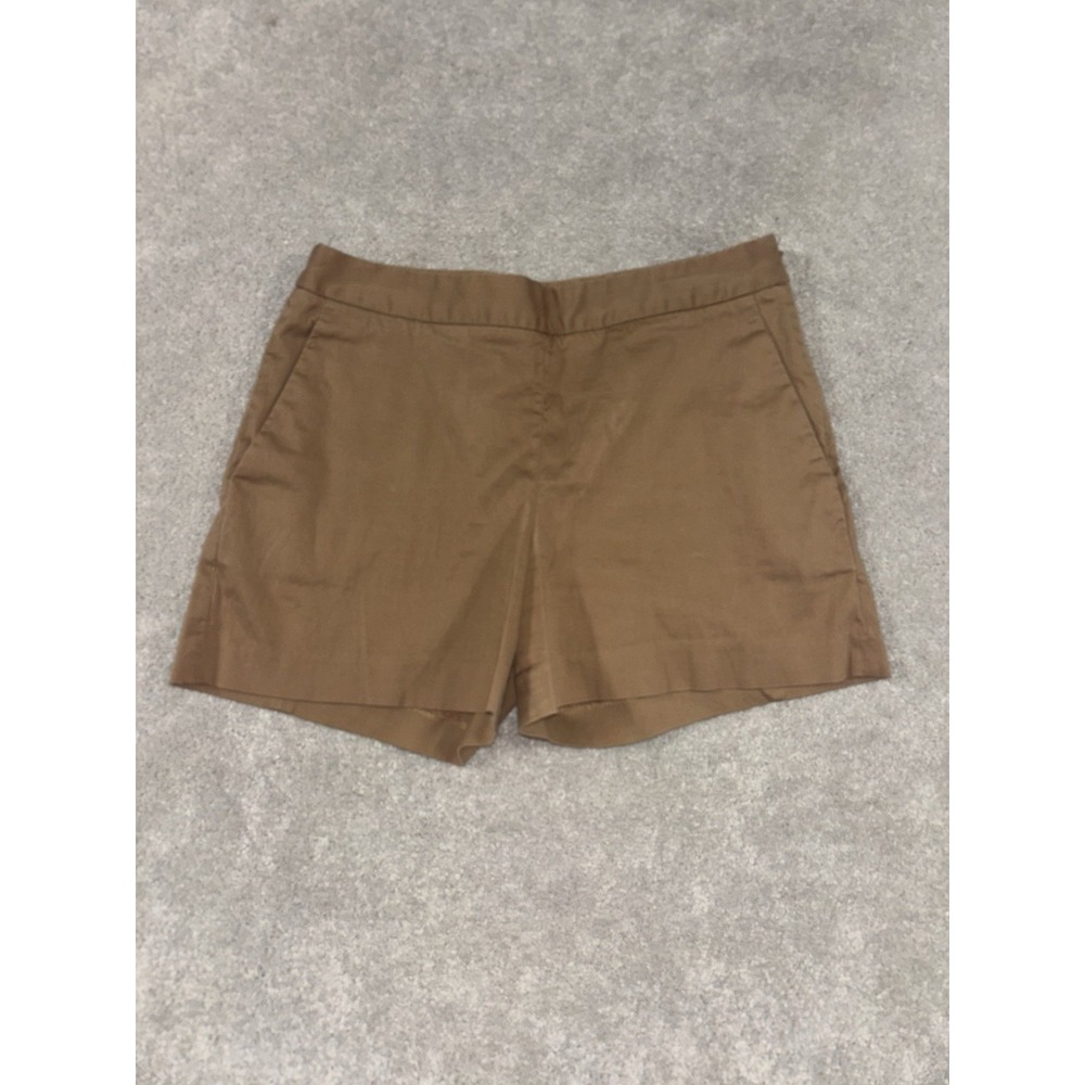 Everlane Khaki High Waist Size 6 Side Zip up Shorts Pockets